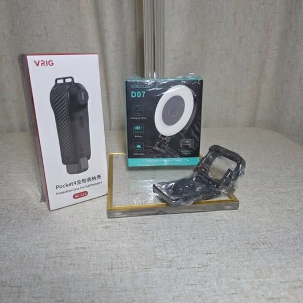 DJI Pocket 3/4 VRIG Case, Fill Light, Magnetic Mount